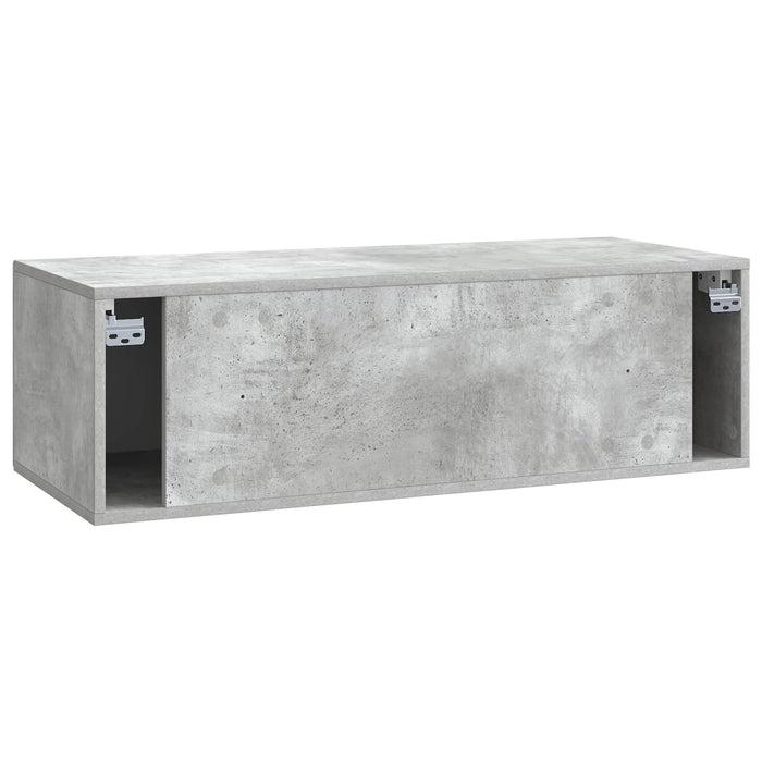 Oglindă TV montată pe perete Gri Beton 98 x 41 x 30 cm - WALTI WALTI