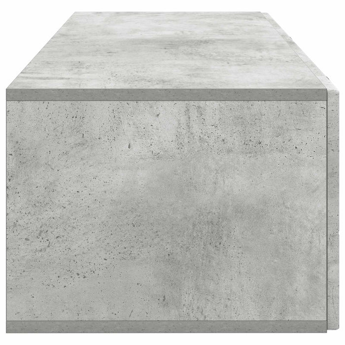 Oglindă TV montată pe perete Gri Beton 98 x 41 x 30 cm - WALTI WALTI