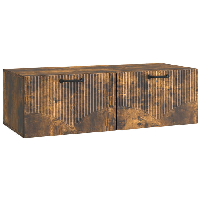 Oglindă TV montată pe perete Stejar fumuriu 98 x 41 x 30 cm - WALTI WALTI