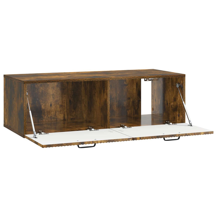 Oglindă TV montată pe perete Stejar fumuriu 98 x 41 x 30 cm - WALTI WALTI