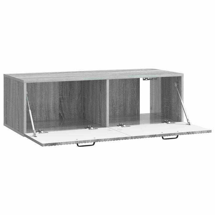 Oglindă TV montată pe perete Sonoma gri 98 x 41 x 30 cm - WALTI WALTI