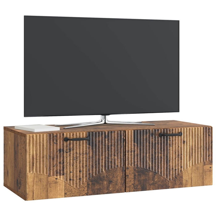 Oglindă TV montată pe perete Lemn vechi 98 x 41 x 30 cm - WALTI WALTI
