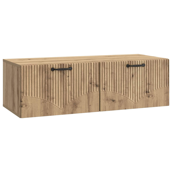 Oglindă TV montată pe perete Stejar Artizanal 98 x 41 x 30 cm - WALTI WALTI