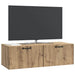 Oglindă TV montată pe perete Stejar Artizanal 98 x 41 x 30 cm - WALTI WALTI
