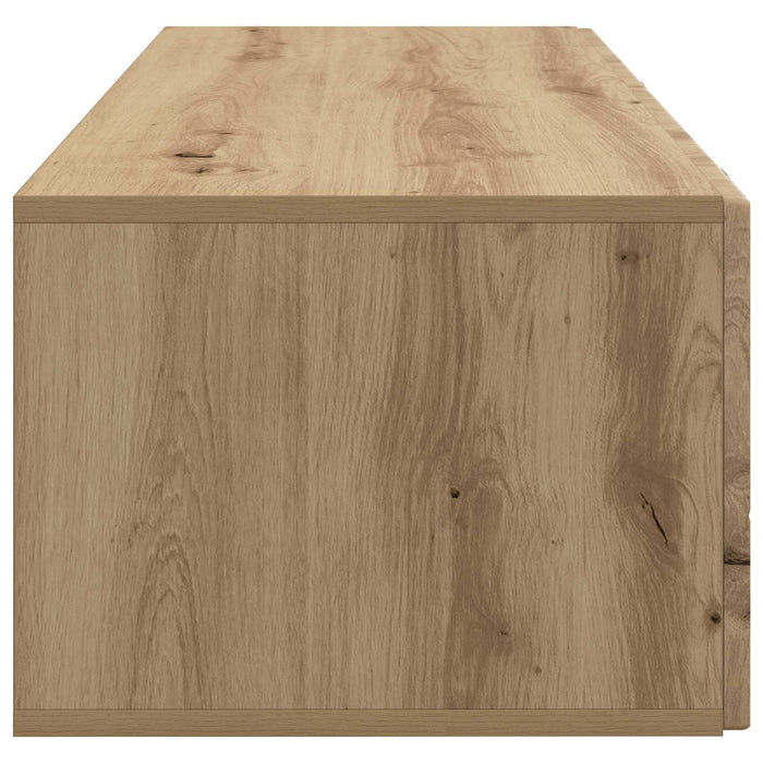 Oglindă TV montată pe perete Stejar Artizanal 98 x 41 x 30 cm - WALTI WALTI