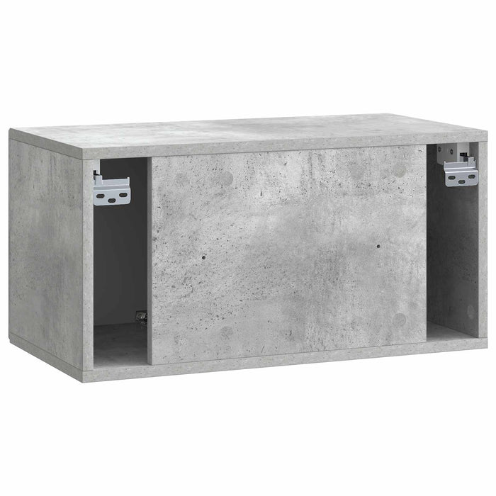Oglindă TV montată pe perete Gri Beton 59,5 x 31 x 30 cm - WALTI WALTI