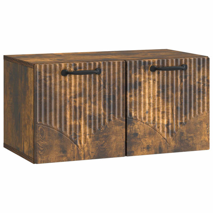 Oglindă TV montată pe perete Stejar fumuriu 59,5 x 31 x 30 cm - WALTI WALTI