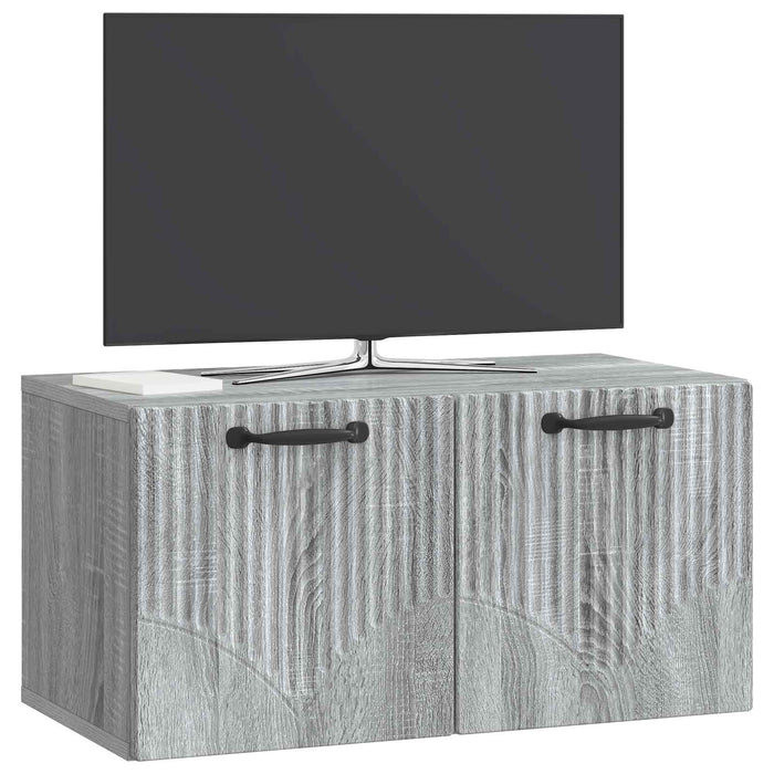 Oglindă TV montată pe perete Sonoma gri 59,5 x 31 x 30 cm - WALTI WALTI