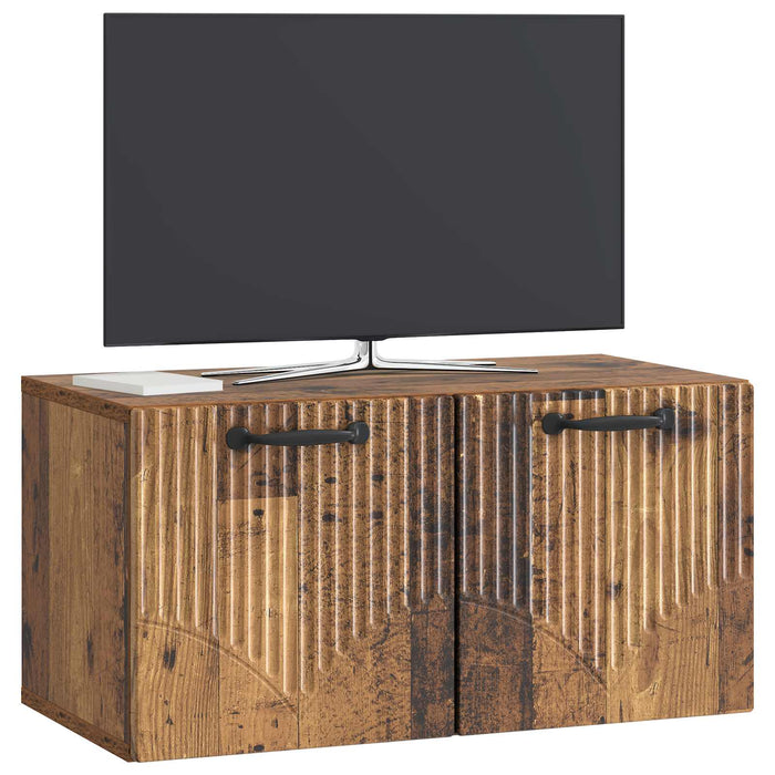 Oglindă TV montată pe perete Lemn vechi 59,5 x 31 x 30 cm - WALTI WALTI
