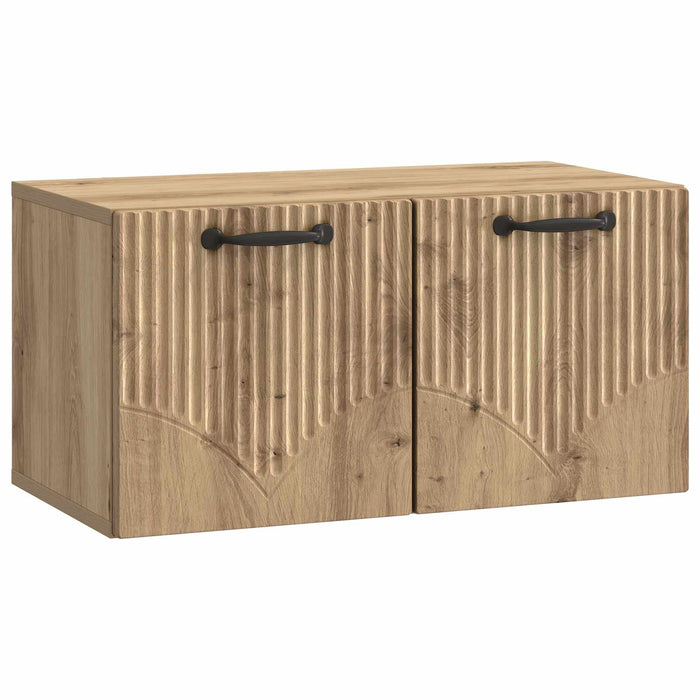 Oglindă TV montată pe perete Stejar Artizanal 59,5 x 31 x 30 cm - WALTI WALTI
