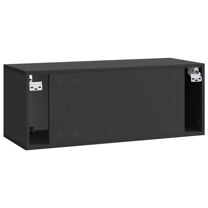 Oglindă TV montată pe perete Pe perete Negru 78,5 x 31 x 30 cm - WALTI WALTI