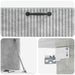 Oglindă TV montată pe perete Gri Beton 78,5 x 31 x 30 cm - WALTI WALTI