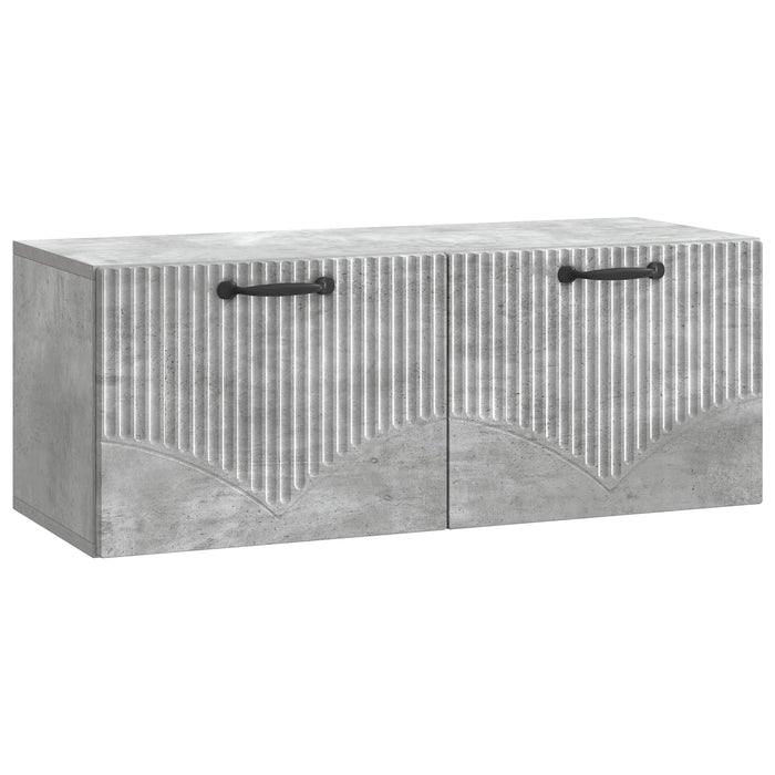 Oglindă TV montată pe perete Gri Beton 78,5 x 31 x 30 cm - WALTI WALTI