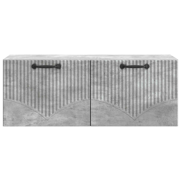 Oglindă TV montată pe perete Gri Beton 78,5 x 31 x 30 cm - WALTI WALTI