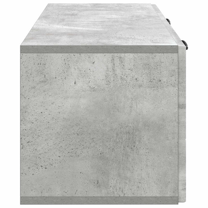 Oglindă TV montată pe perete Gri Beton 78,5 x 31 x 30 cm - WALTI WALTI