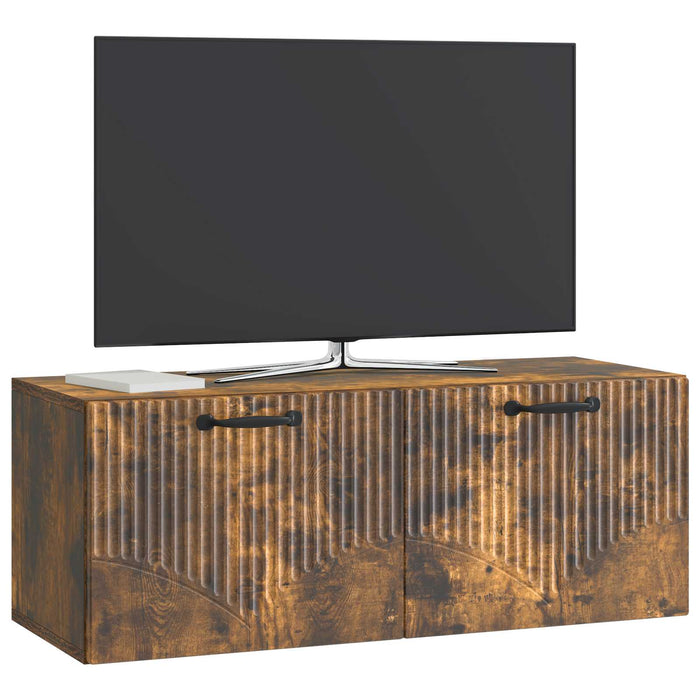 Oglindă TV montată pe perete Stejar fumuriu 78,5 x 31 x 30 cm - WALTI WALTI