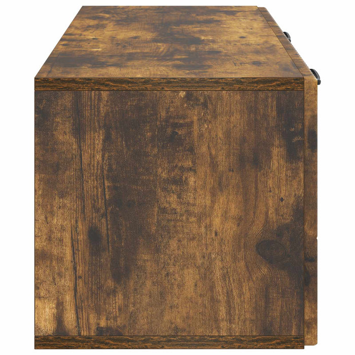 Oglindă TV montată pe perete Stejar fumuriu 78,5 x 31 x 30 cm - WALTI WALTI