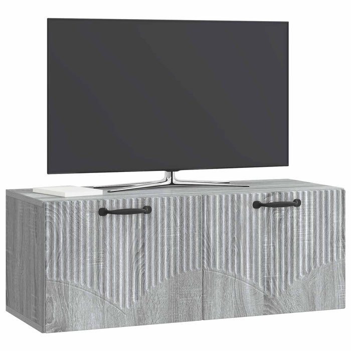 Oglindă TV montată pe perete Sonoma gri 78,5 x 31 x 30 cm - WALTI WALTI