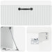 Oglindă TV montată pe perete Alb 98 x 31 x 30 cm Lemn prelucrat - WALTI WALTI