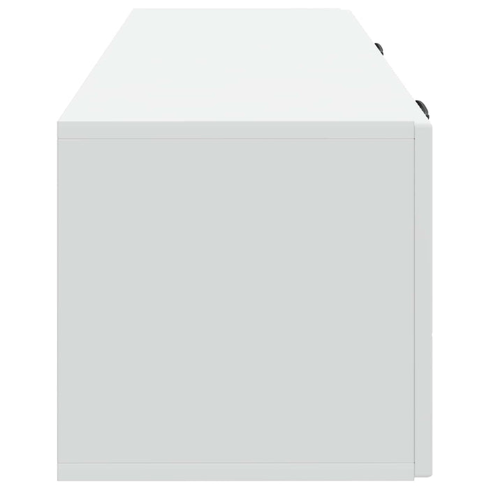 Oglindă TV montată pe perete Alb 98 x 31 x 30 cm Lemn prelucrat - WALTI WALTI