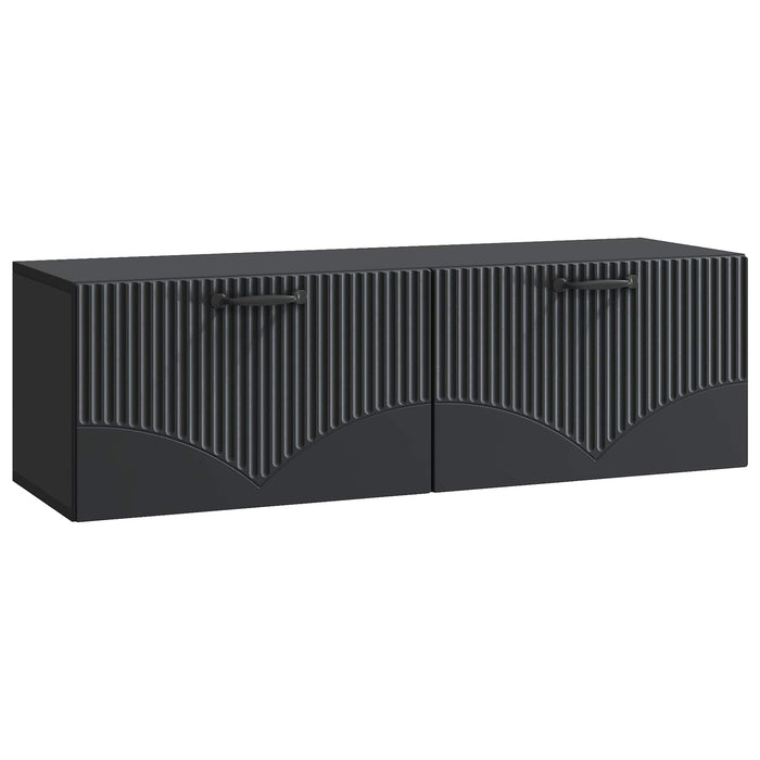 Oglindă TV montată pe perete Pe perete Negru 98 x 31 x 30 cm - WALTI WALTI