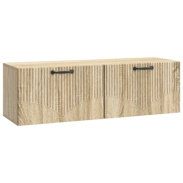 Oglindă TV montată pe perete Stejar Sonoma 98 x 31 x 30 cm - WALTI WALTI