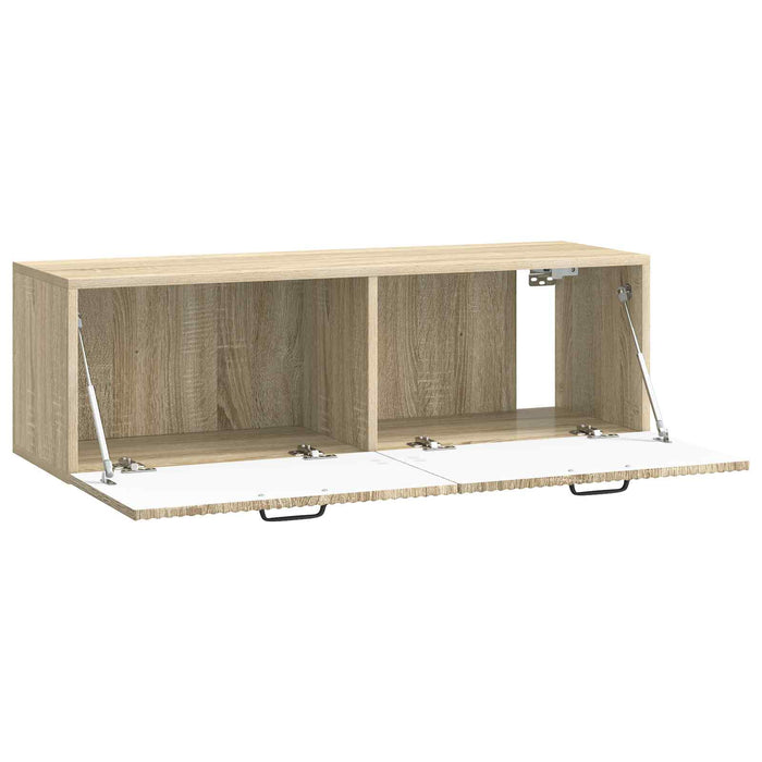 Oglindă TV montată pe perete Stejar Sonoma 98 x 31 x 30 cm - WALTI WALTI