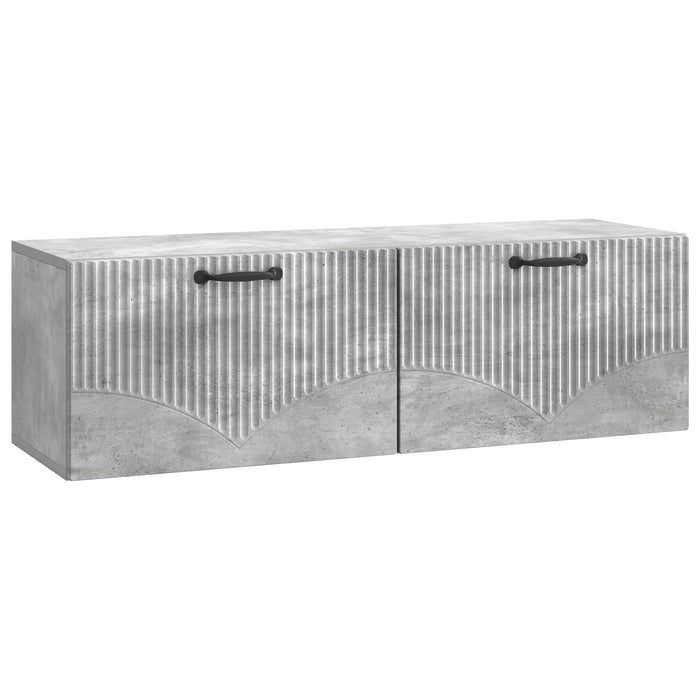 Oglindă TV montată pe perete Gri Beton 98 x 31 x 30 cm - WALTI WALTI