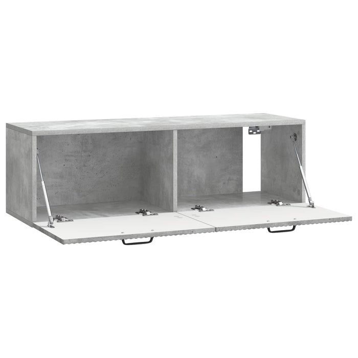 Oglindă TV montată pe perete Gri Beton 98 x 31 x 30 cm - WALTI WALTI