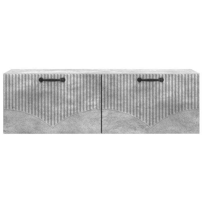 Oglindă TV montată pe perete Gri Beton 98 x 31 x 30 cm - WALTI WALTI