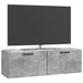 Oglindă TV montată pe perete Gri Beton 98 x 31 x 30 cm - WALTI WALTI