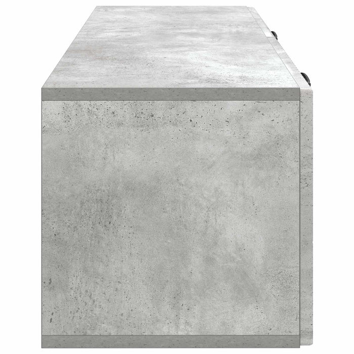 Oglindă TV montată pe perete Gri Beton 98 x 31 x 30 cm - WALTI WALTI