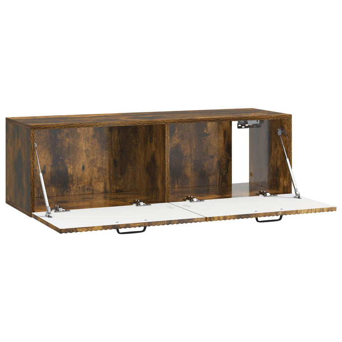 Oglindă TV montată pe perete Stejar fumuriu 98 x 31 x 30 cm - WALTI WALTI