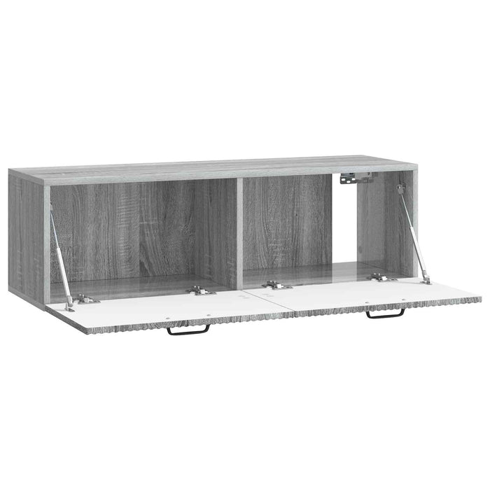 Oglindă TV montată pe perete Sonoma gri 98 x 31 x 30 cm - WALTI WALTI
