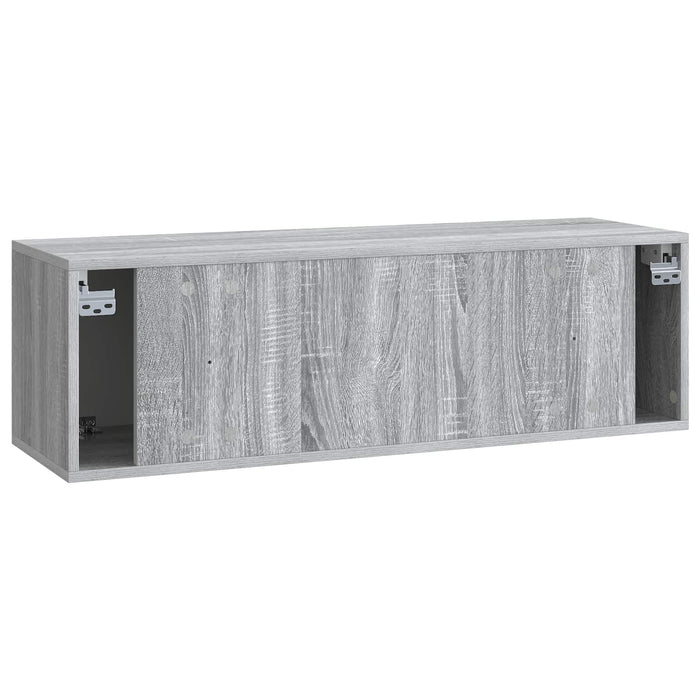 Oglindă TV montată pe perete Sonoma gri 98 x 31 x 30 cm - WALTI WALTI