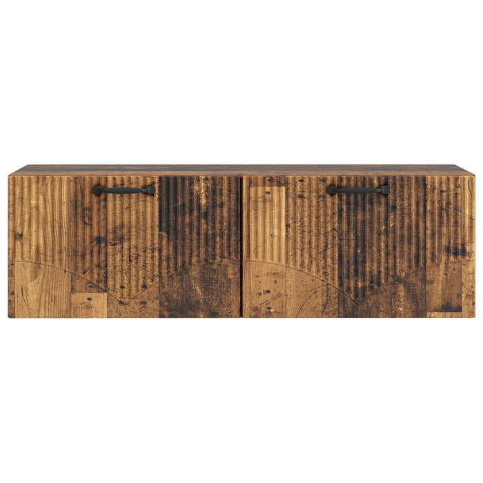Oglindă TV montată pe perete Lemn vechi 98 x 31 x 30 cm - WALTI WALTI