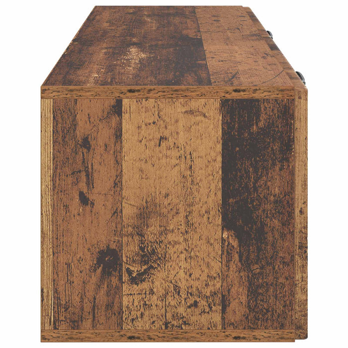Oglindă TV montată pe perete Lemn vechi 98 x 31 x 30 cm - WALTI WALTI