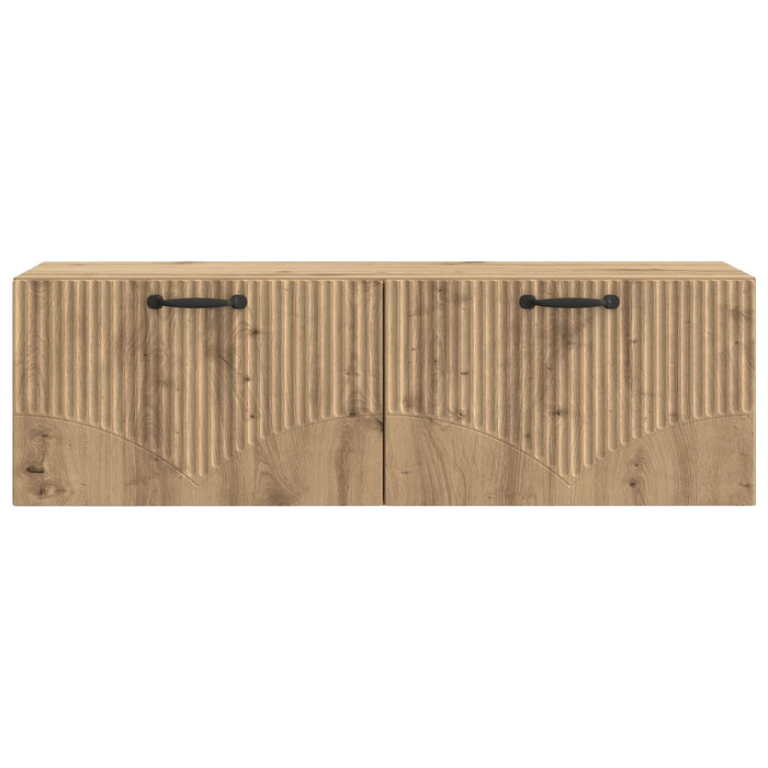 Oglindă TV montată pe perete Stejar Artizanal 98 x 31 x 30 cm - WALTI WALTI