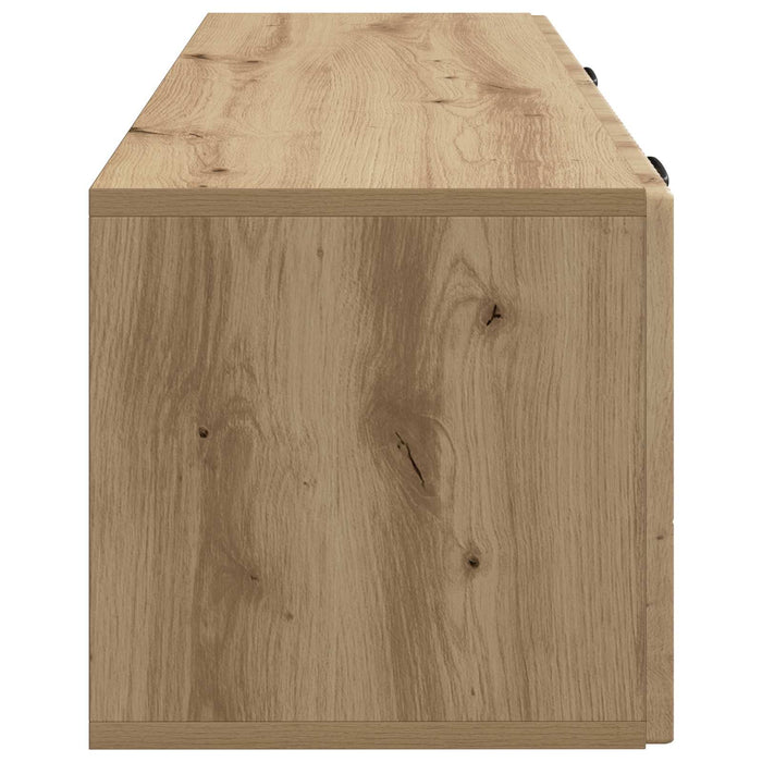 Oglindă TV montată pe perete Stejar Artizanal 98 x 31 x 30 cm - WALTI WALTI