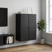 Dulap montat pe perete Negru 66 x 34,5 x 90 cm Lemn prelucrat - WALTI WALTI