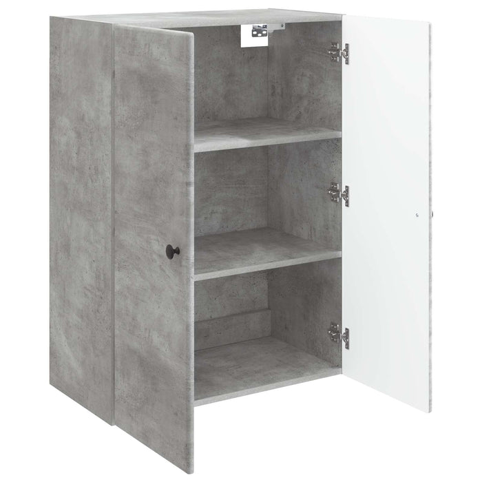 Dulap montat pe perete Gri Beton 66 x 34,5 x 90 cm - WALTI WALTI