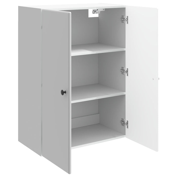 Dulap montat pe perete Alb foarte lucios 66 x 34,5 x 90 cm - WALTI WALTI