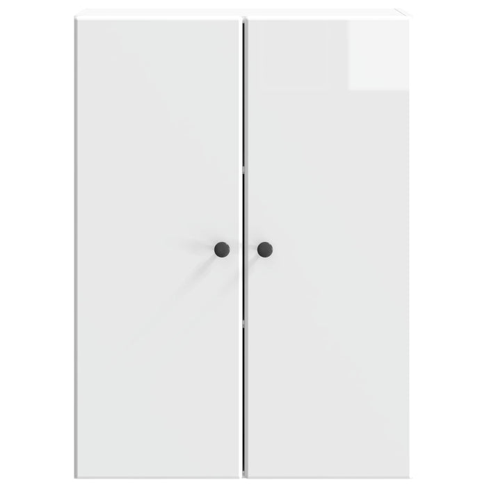 Dulap montat pe perete Alb foarte lucios 66 x 34,5 x 90 cm - WALTI WALTI