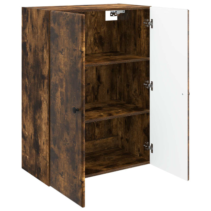 Dulap montat pe perete Stejar fumuriu 66 x 34,5 x 90 cm - WALTI WALTI