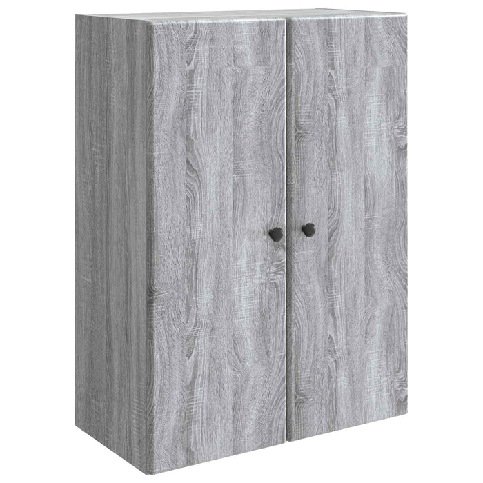 Dulap montat pe perete Sonoma gri 66 x 34,5 x 90 cm - WALTI WALTI