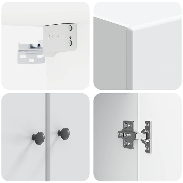 Dulap montat pe perete Alb 59 x 31 x 60 cm Lemn prelucrat - WALTI WALTI