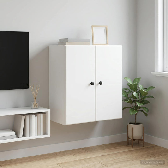 Dulap montat pe perete Alb 59 x 31 x 60 cm Lemn prelucrat - WALTI WALTI
