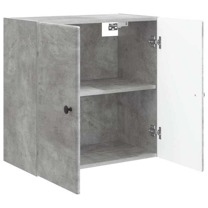 Dulap montat pe perete Gri Beton 59 x 31 x 60 cm Lemn prelucrat - WALTI WALTI