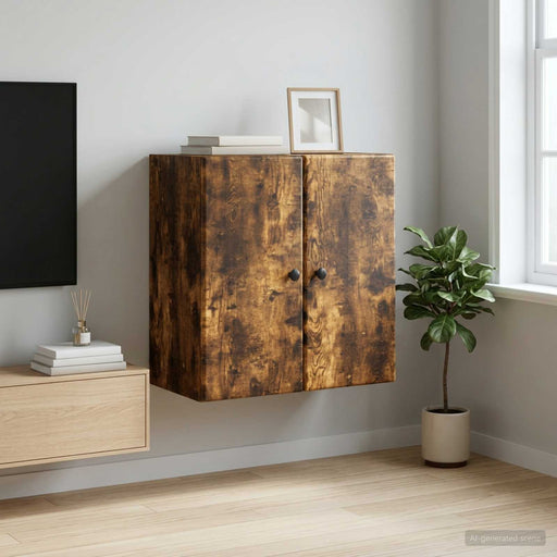 Dulap montat pe perete Stejar fumuriu 59 x 31 x 60 cm - WALTI WALTI
