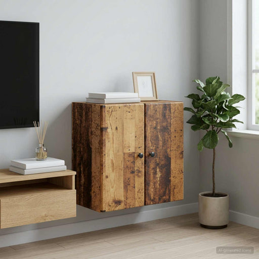 Dulap montat pe perete Lemn vechi 59 x 31 x 60 cm - WALTI WALTI